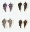 Lot: Amethyst Slice Pendants/Earrings - Pairs #84091-1